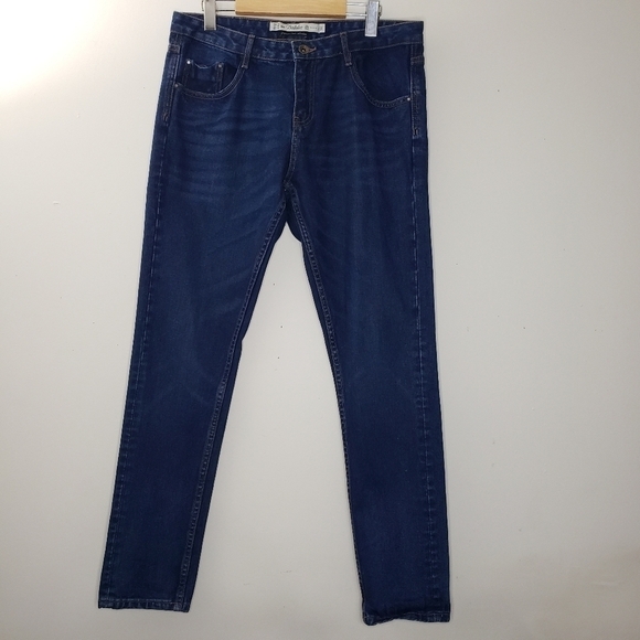Zara Premium Blue Wash Boyfriend Jeans Size 6 - Picture 1 of 9